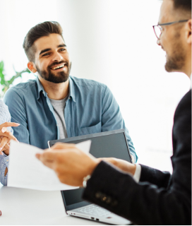 real esatet lawyer meeting client